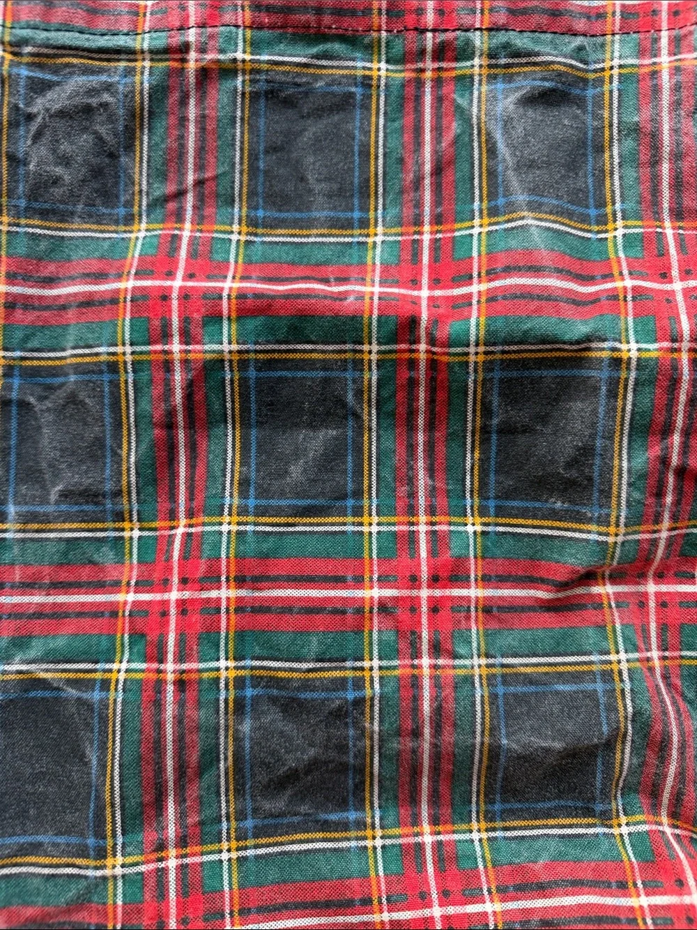 J. Crew Vintage Style Plaid Cotton Tote Bag - Red and Green
